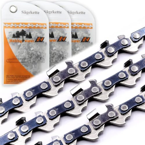 3x Sägekette Ersatzkette Kette 1/4 1,1 mm 28 TG 10cm kompatibel für Stihl GTA 26 Akku Astsäge Segekette ersetzt 36700000028