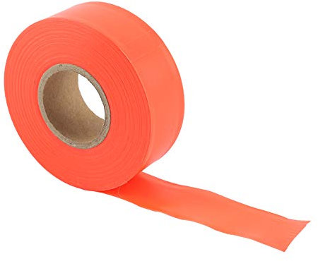 GLOGLOW Flagging Tape, 147,64 Fuß X 0,98 Zoll Nicht Klebrig Markieren Roll -Roll -Vermessungsband für Baummarkierungsgrenzen und Gefährliche Bereiche Trail -Markierung (ORANGE)