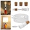 Kit Lampe Bouteille, E14 Adaptateur Bouteille pour Douille de Lampe, Support Lampe Bouteille avec Interrupteur et Cable 240 cm, 3 Tailles de Bouchons, pas D'ampoule, Abat-jour, pour Chambre Bureau