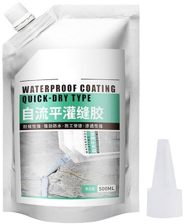 Concrete Crack Repair, 500ml Quick-Drying Bonding Agent to Exterior Surfaces, Wear-Resistant Sealing Glue for Stone, Floor, Wood, Brick, Wall Maintenance, Construction Use