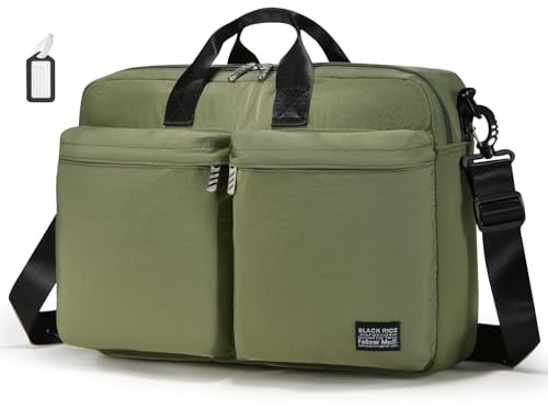 BAGZY Handgepäck Tasche 40x30x10cm für Lufthansa/Condor Airlines/Eurowings Faltbare Flugzeug Reisetasche Wasserdicht Travel Duffle Bag mit Laptop Kabine Weekender Carry On Bag für Damen Herren Grün