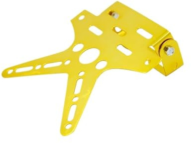 Legierung Universal Motorrad Kennzeichenhalter Halterung Roller 7 Farben(Go-ld)
