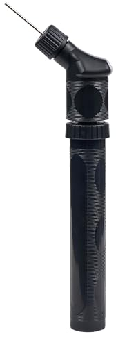 Sport-Thieme Quick-Mini-Pump Handpumpe | Dualer Pumpvorgang, schneller & Leichter | Ballpumpe für Hosentasche | Inkl. Ventilnadel | Handpumpe für Sportbälle und Luftmatratzen
