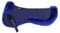 Engel Reitsport | SAKIS2-L-MAR-MAR | Sattelkissen mit echtem Merino Lammfell | mit Fellrand vorne und hinten | Steppstoff Marineblau Fell Marine Grösse L