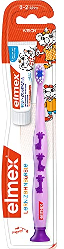 ELMEX Lernzahnbürste, 1 St, Weich, Kinderzahnbürste, Lila