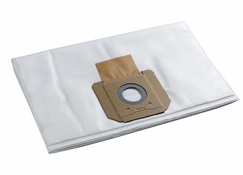 BOSCH VB140F 5-Pack Fleece Filter Bag for use with VAC140 Dust Extractor, 14-Gallon, White