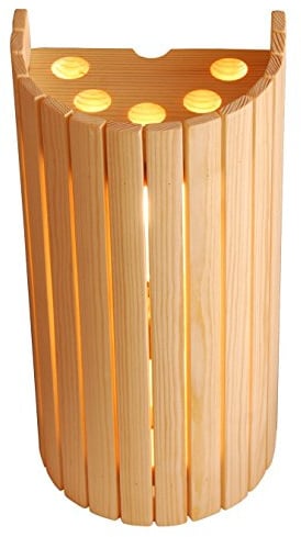 Saunalampe Saunalicht Saunaleuchte Holz Blendschirm Sauna Lampe Lampenschirm
