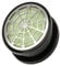 Piercingfaktor Ohr Plug Flesh Tunnel Piercing Ohrpiercing Kunststoff Schraub Schraubverschluß mit Spinnennetz Glow in The Dark Motiv 22mm