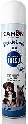 CAMON | Deodorante Spray al Talco per Cani e Gatti, 300ml, Elimina Cattivi Odori, Facile Applicazione