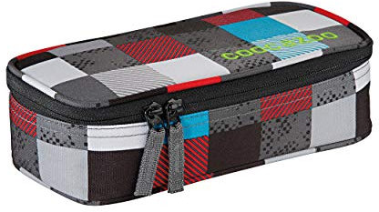 Coocazoo City and School PencilDenzel Schlamperetui 24 cm Checkmate Blue red