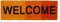Relaxdays Fußmatte schmal mit Spruch WELCOME und Farbverlauf aus Kokos und Gummi PVC als Fußabtreter für Außen & Innen Eingangsmatte mit rutschfestem Boden als Türvorleger HBT: 1,5 x 75 x 25 cm, rot