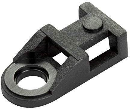 KafTon Cable Tie Eyelets Wall Mount Fixings for Cable Ties Upto 4.8mm Plug Fixings - Pack of 50