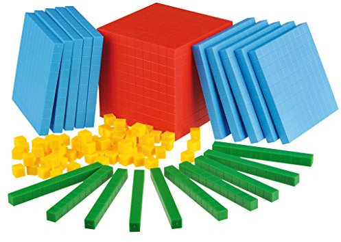 Dezimalrechnen – Kleiner Gruppensatz 121 farbige Teile, Dienes-Material | Wiemann Lehrmittel