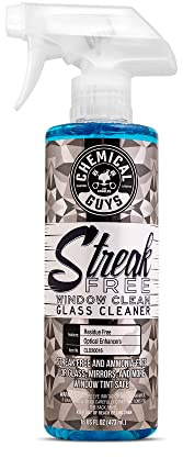 Chemical Guys CLD30016 Streak Free Glas- & Fensterreiniger – Ammoniakfrei, streifenfrei, sicher für getönte Scheiben – Für Auto, Haushalt & Büro – 473 ml