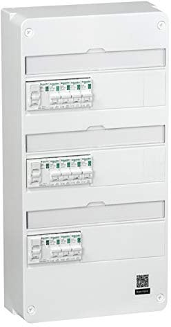 Zenitech SC5R9H313SP01N Tableau de Montage avec Disjoncteur, Blanc