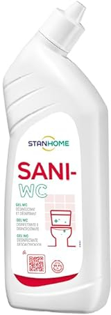STANHOME | Gel WC désinfectant SANI-WC, élimine les bactéries et élimine le calcaire des toilettes, parfumé, 750 ml