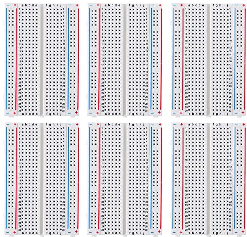 DEYUE breadboard Set Prototype Board - 6 PCS 400 Pin Solderless Board Kit for Raspberry pi and Arduino Project