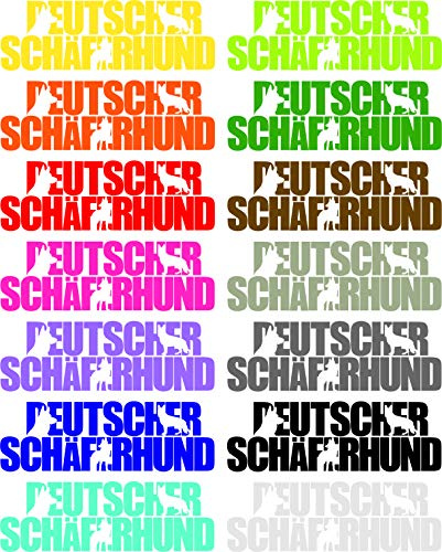 Aufkleber Schriftzug Deutscher Schäferhund