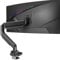 WALI Single Monitor Gas Spring Arm for Ultrawide Screen Up to 35 Inch and 15 kg, Heavy Duty Monitor Stand, Fully Adjustable Monitors Arm Desk Mount, VESA 75 & 100mm, Black (GSM001XL)