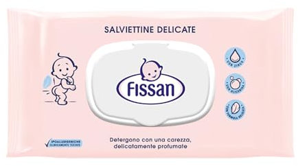 12 X Fissan Baby Salviettine Delicate Umidificate 65 PZ