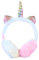 BESPORTBLE Cache-Oreilles Pliable Licorne Fausse Cache-Oreille Dessin Animé en Peluche Hiver Oreille Couverture Bandeau de Noël pour Filles Et Femmes Rose
