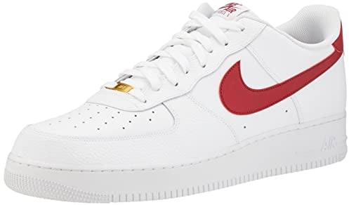 Nike Herren Air Force 1 '07 Shoes, White Team Red White White, 47 EU