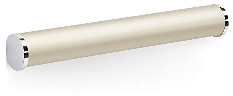 Möbelgriff SW108 BA 192 mm Edelstahloptik/Chrom poliert Schrankgriff Länge 200 mm Küchengriff Durchmesser 28,3 mm Schubladengriff Höhe 26,5 mm von JUNKER Design