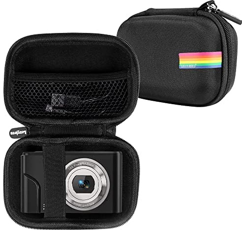 Leayjeen Tasche für Digitalkamera, kompatibel mit Umipyiza/DPFIHRGO/YLSHGXFC/FAYIBUY/Amdeurdi, Eva-Hartschalendesign, Schützen Sie Ihre Kamera doppelt (nur Hülle) Schwarz