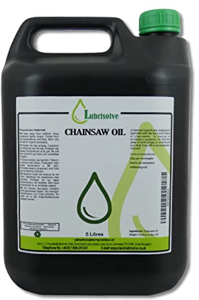 Lubrisolve Olio per motosega, 5 l, lubrificante per barre e catene ad alte prestazioni, per un taglio regolare e ridurre l'usura