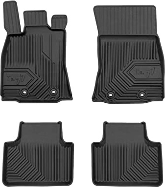 FROGUM No.77 Gummimatten Ganzjahresset von Auto Fußmatten Autofussmatten für Jaguar XJ VIII X351 2009-2015 | Langlebiges TPE Material