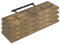 WOLTU 4X Wandregal Wandboard Bücherregal Regale für Deko Wandablagen aus MDF Holz, 4er Set Hängeregal Vintagebraun, 80x22,9x3,8cm RG9318hov-4