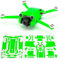 WRAPGRADE Skin Kompatibel mit DJI Mini 3 Pro (NEON GREEN)