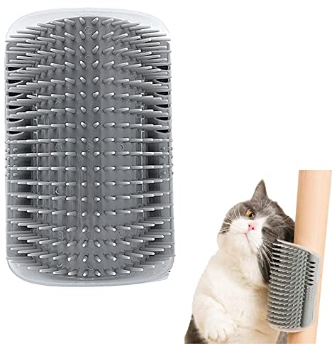 Katzen Bürste,Massage Ecke Katze Bürste,Katze Self Groomer,Katzen Massage und Haarentfernung,Katzenbürste Wand,Katzen Bürste Cat Self Groomer, für Langhaar Kurzhaar Katze Massage,Katzenspielzeug