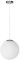 LEGZIT Lámpara Colgante de Globo Moderno,lámpara de Techo Colgante con Pantalla de Cristal Blanco,lámpara Colgante de Bola de Cristal de 1 luz,lámpara Colgante cromada para Cocina,Isla,Dormitorio,c