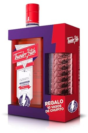 Licor de Whisky con Canela – Botella de 700 ml + Pack de 10 Vasos de Chupito – Ideal para Regalo o Fiestas