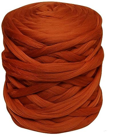 1m Filzwolle Märchenwolle Merino Nassfilzen Trockenfilzen Spinnen über 100 Farben Meterware, Farbe Wolle:008 rostbraun