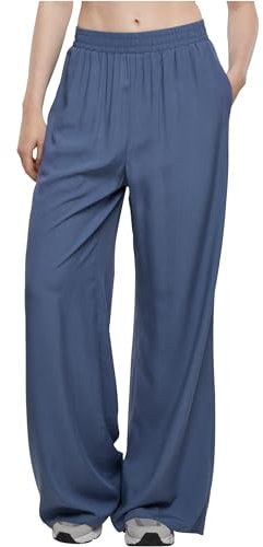 Urban Classics Damen Hose Ladies Wide Leg Viscose Pants, Weite Hose für Frauen, Loose Fit, erhältlich, Größen XS-5XL