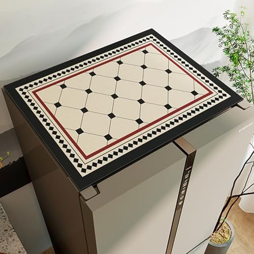 Multi-Purpose Fridge Dust Cover,Anti Slip Fridge Top Cover,Fridge Dust Cover,Super Absorbent Top Cover,Soft And Skin-Friendly,Non-slip Dustproof,Multifunctional Cabinets,Refrigerator,Freezer