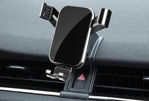 THOMIX Auto Handyhalter für Land Rover Range Rover Evoque 2020-2023, Verstellbare Magnetische Handyhalterung Schneller EIN-Knopf-Release Super Stabil 360° Drehbar Smartphone Halter,A Black
