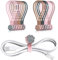SOOOEC Magnetic Reusable Silicone Cable Ties, 16 Pack Mixed Double Face Color 7.2, Magnetic Cord Ties Cute Cat's Paw Design, Silicone Twist Ties with Strong Magnet for Cord Organizer