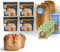 Brotrausch Eiweißbrot | 4x 400g Brotbackmischungen inkl. Backform, Teigzugabe und Topping, Brotbackmischung aus natürlichen Zutaten, vegan, Proteinbrot, Einweißbrot, High Protein Brot, Superfood