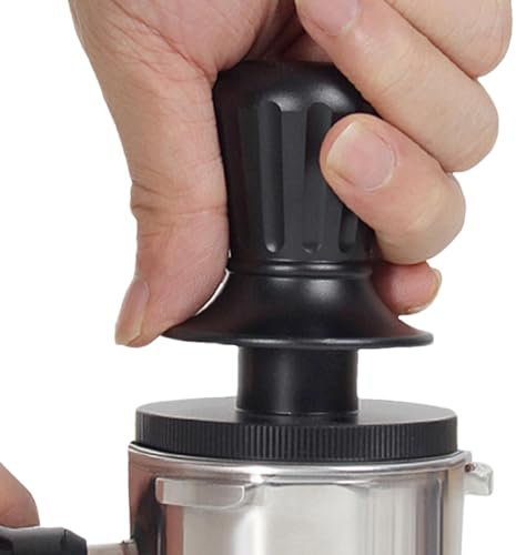 51mm Coffee Drum, Constant Pressure Coffee Pestle | Threaded Balanced Powder Hammer with Ergonomic Handle,Precise 51mm Stainless Steel Base Buffer, 53mm Inch Coffee Jigger
