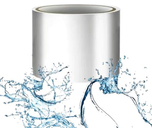 1.5M*10CM Ruban De Réparation Sous-marin Ruban Adhesif Reparation Piscine Colle Sous L'eau Ruban Étanche Pour Réparation De Fuite De Conduite D'eau Reparation Piscine (Transparent,1.5M*10CM)