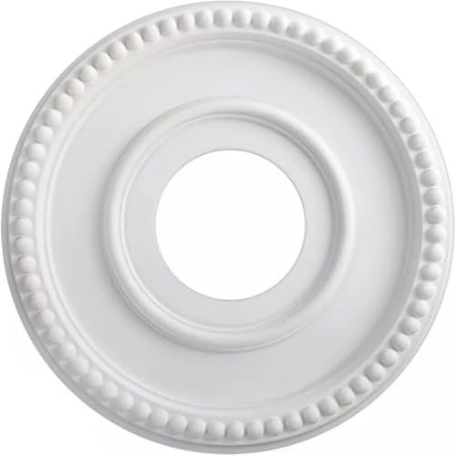 Plafond Rose 12,4 pouces Polystyrène Rose PU PU Style Light Board Plafond Ventilateur Light Base Decoration Plafon