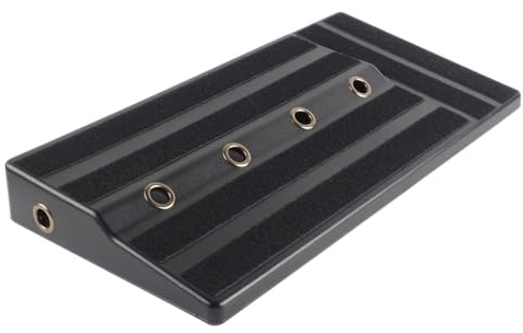 Swiixxer Gitarren-Effekt-Pedalboard, Stabiler Gitarren-Pedalboard-Koffer mit Klebeband, Gitarrenpedale, Ersatzteile, Zubehör