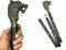 Gehstock aus Holz, Antik-Finish, Wolfskopf-Griff, Geschenk.