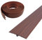 Profilé de transition autocollant en PVC autocollant en forme de T, largeur 50 mm, bande de transition flexible en forme de T, pour stratifié/MDF et planchers en bois (noyer, 3 m)