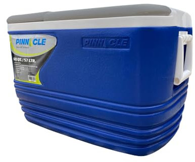 Pinnacle Frigorifero portatile da 57 litri per spiaggia e campeggio – Cooler di grande capacità con isolamento termico – Mantiene bevande e cibi freddi per ore