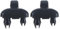 AEIOUPMMA 2 Piezas de Ganchos para Parasol de Coche, Soporte de sujeción con Hebilla, Color Negro y Beige para Audi A3 A4 A5 Q3 Q5 S3 S5 TT RS3 RS4 RS5(Black)