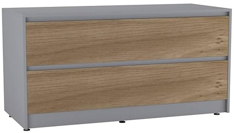 URBNLIVING 120cm Wide 4 Drawer Chest Cabinet, Bedroom Storage Unit with Hidden Dual Drawers, Modern Sideboard Organiser with Spacious Top Surface, Freestanding Hallway or Living Room Furniture